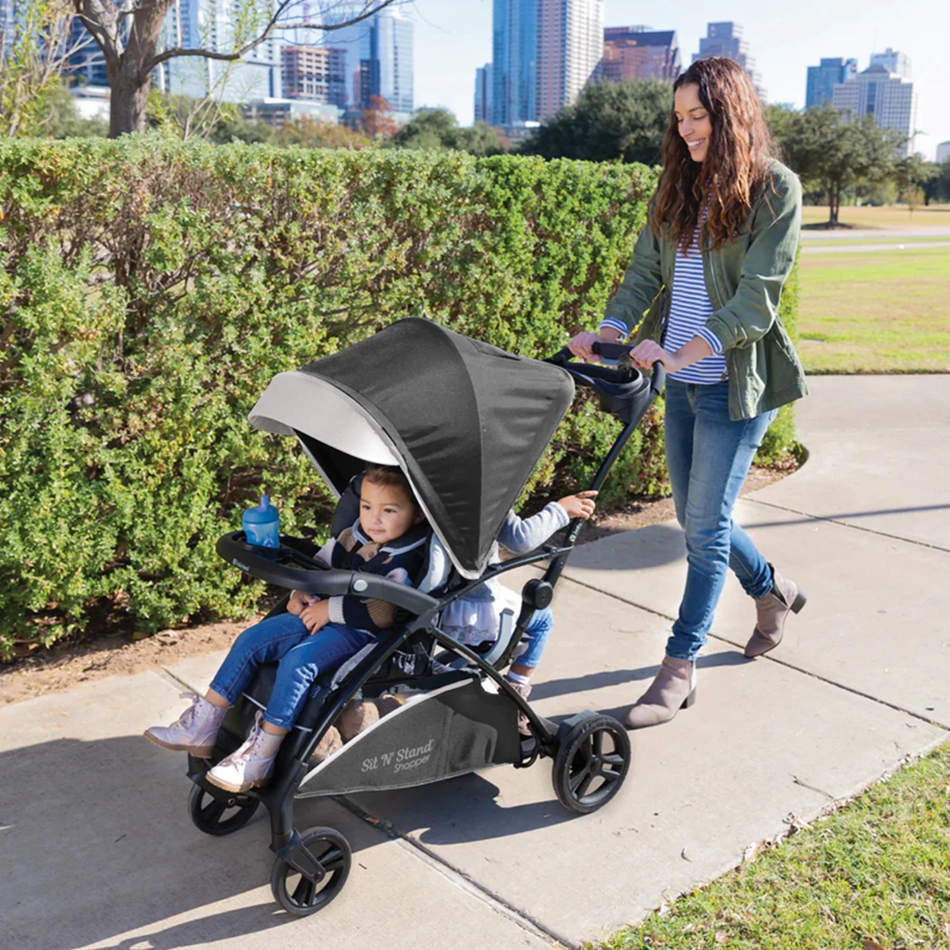 Magnolia Sit N' Stand 5-in-1 Stroller - Shopper with Canopy & Basket