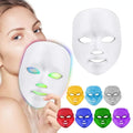 Led Face Mask Light Therapy,  Red Light Therapy for Face, 7 Colors LED Facial Skin Care Mask for Women Skin Care at Home