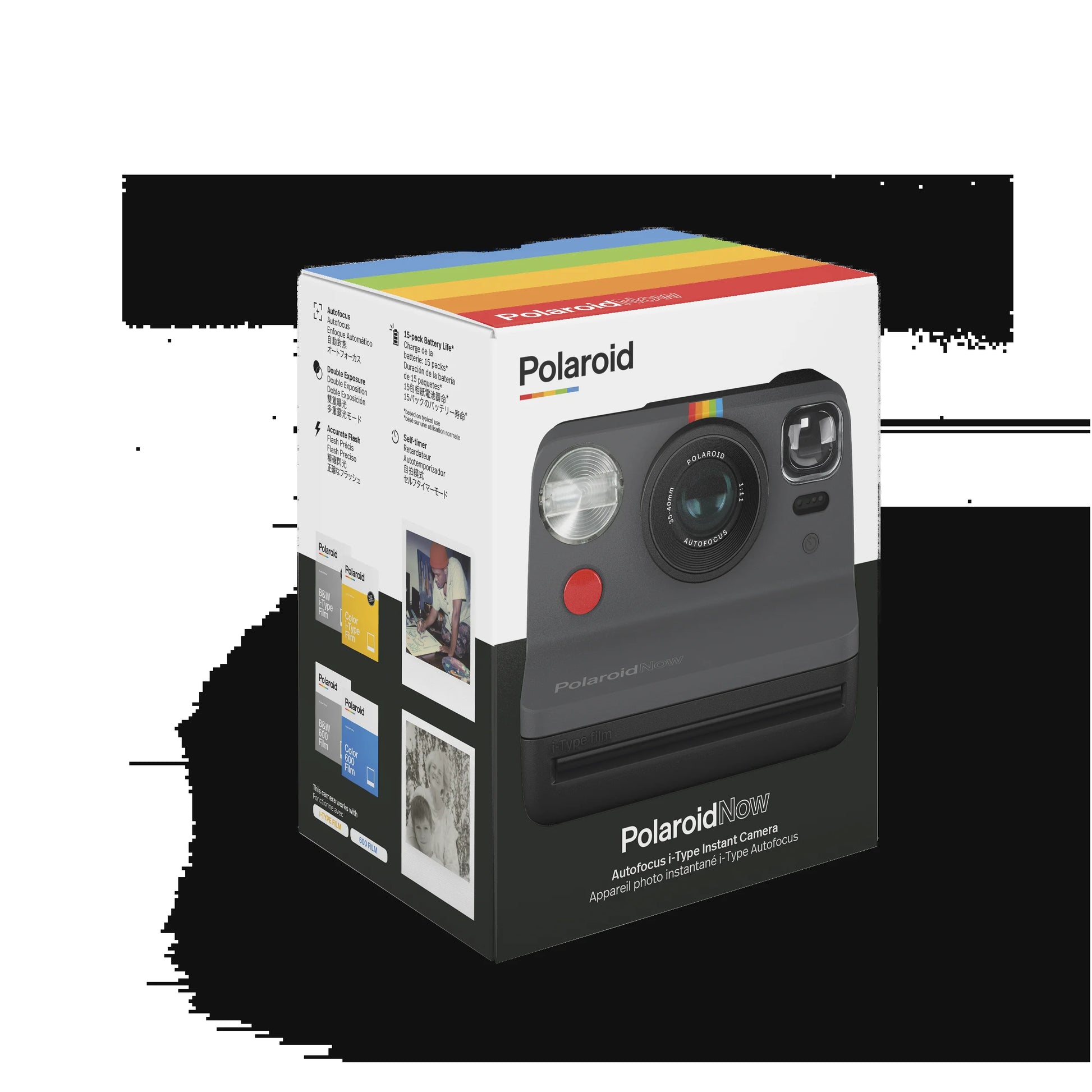SnapMaster Instant Camera - Sleek Black Design for Quick Photos