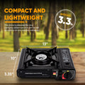 AdventureFuel Portable Camping Gas Stove - 9,800 BTU Butane Outdoor Cooking Stove