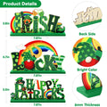 3 Pcs St. Patrick'S Day Decorations Cute Saint Patricks Day Decorations Home Decor Shamrock Decorations Irish Table Decorations (Green)