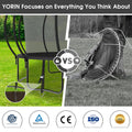 JumpMaster 16FT Trampoline - Heavy Duty with Enclosure, Basketball Hoop & Ladder for Kids & Adults