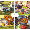 CampMate 10-Piece Aluminum Mess Kit – Portable Outdoor Camping Cookware Set