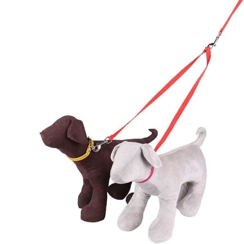 Double Dog Leash No Tangle Dual Dog Leash Lightweight Multiple Leash for 2 Dogs Double Clip Dog Leads Coupler Pet Accessories