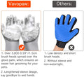 Magic Pet Grooming Gloves, Dog Cleaning Gloves, Heat Resistant Silicone Hair Remover, Gray