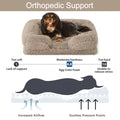 ComfyPaws Large Orthopedic Dog Bed - Plush Egg Foam Support, Waterproof & Machine Washable Cover