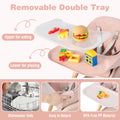TimberTots 6-in-1 Convertible Baby Highchair - Pink Infant Feeding Chair with Removable Tray