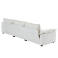 ComfortEase L-Shaped Sectional Sofa with Chaise – 3-Seat Sleeper Couch, Chenille Fabric, Beige