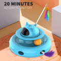Cornmi PlayPal - 4-in-1 Interactive Smart Cat Toy with Laser, Feather Wand, and Rotating Modes