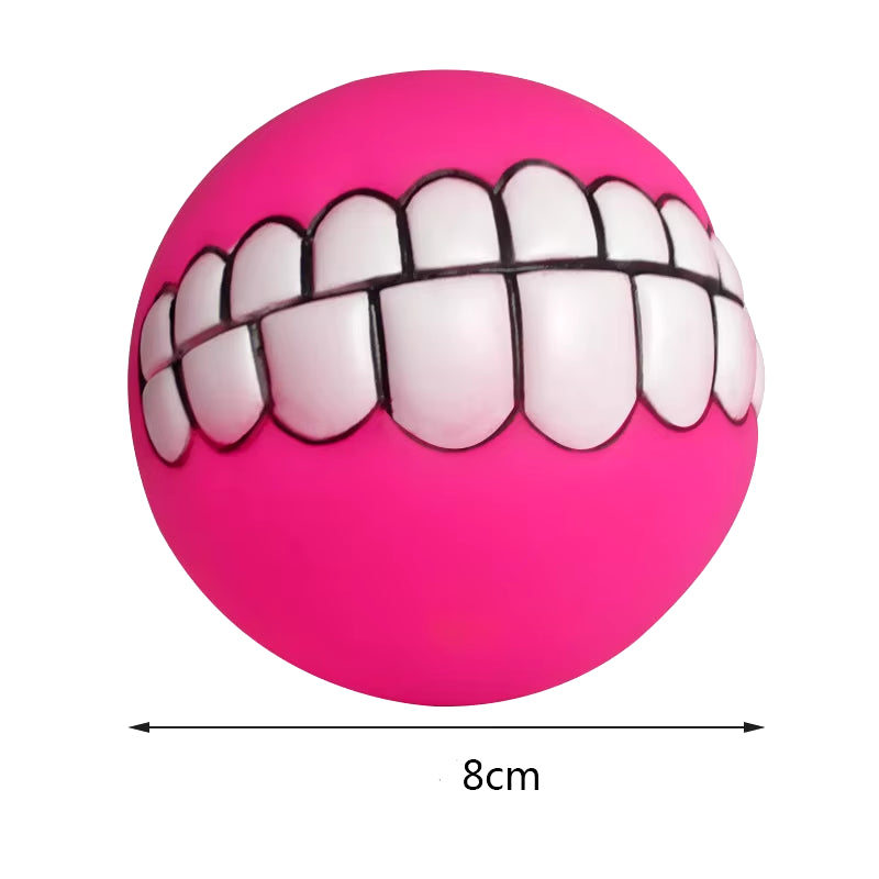 Pet Dog Ball Teeth Funny Trick Toy Silicone Toy for Dogs Chew Squeaker Squeaky Dog Sound Toys Pet Puppy Toys Interactive Cat Toy