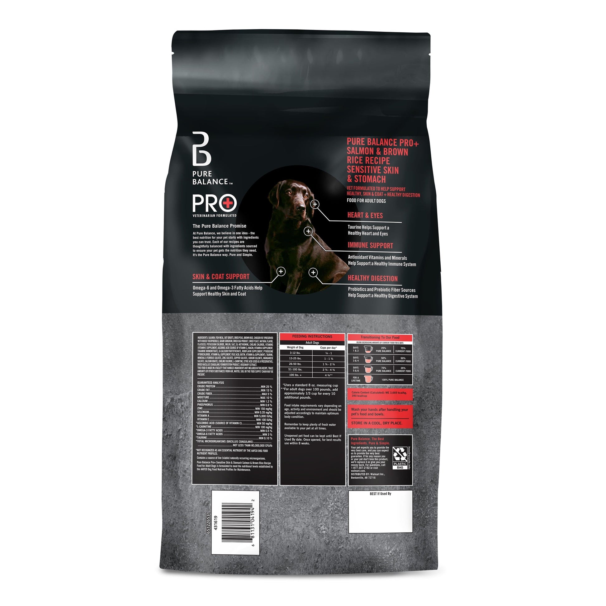 Pro+ Sensitive Skin & Stomach Dog Food - Salmon & Rice, 8 Lb