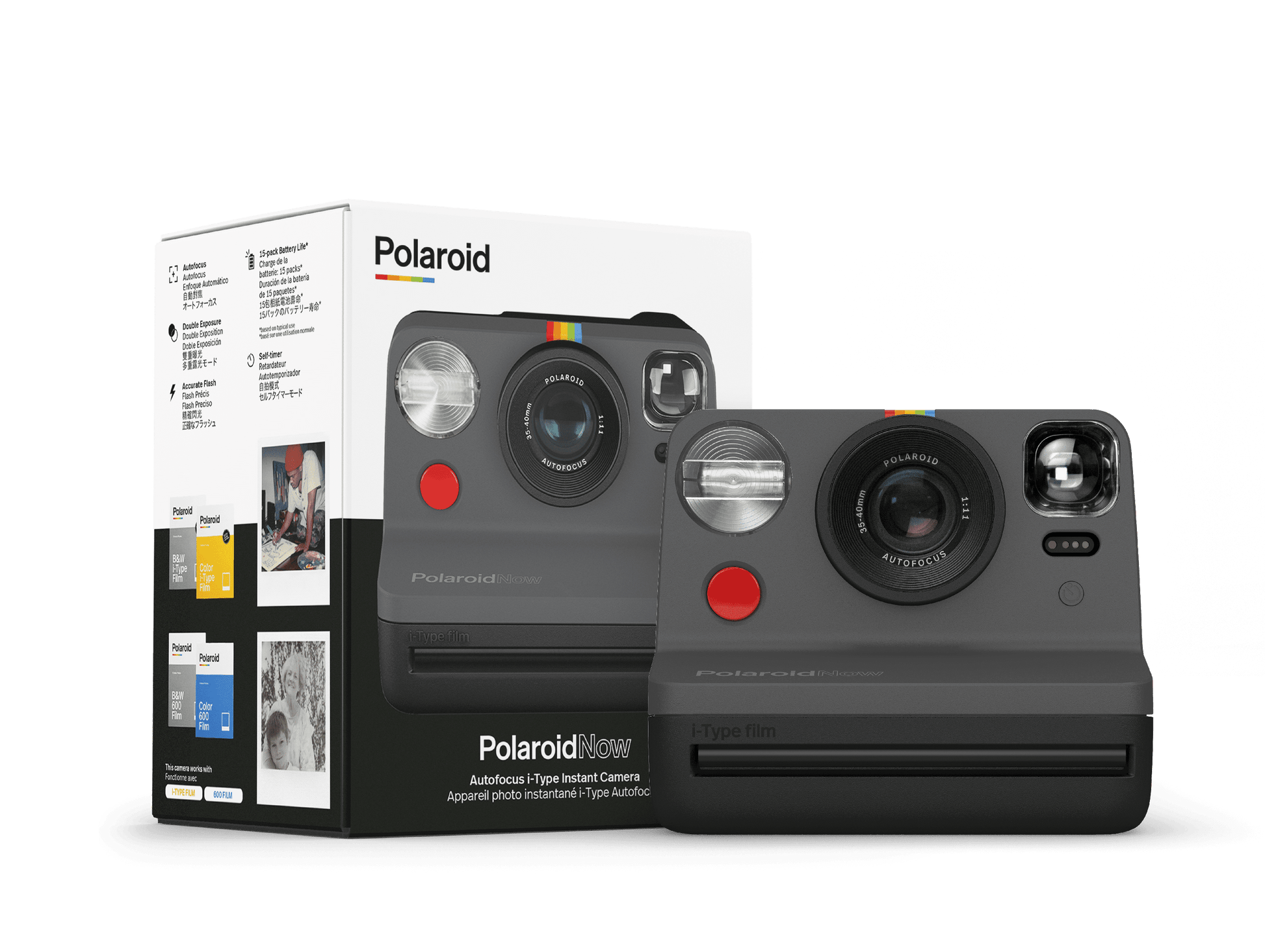 SnapMaster Instant Camera - Sleek Black Design for Quick Photos