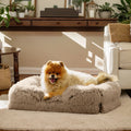 ComfyPaws Large Orthopedic Dog Bed - Plush Egg Foam Support, Waterproof & Machine Washable Cover