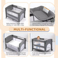 DreamNest 5-in-1 Baby Bassinet – Bedside Crib, Playpen, Changing Table for Unisex Infants