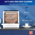 CleanEase Mini Dishwasher - Portable Countertop with 5L Water Tank & Air-Dry Function