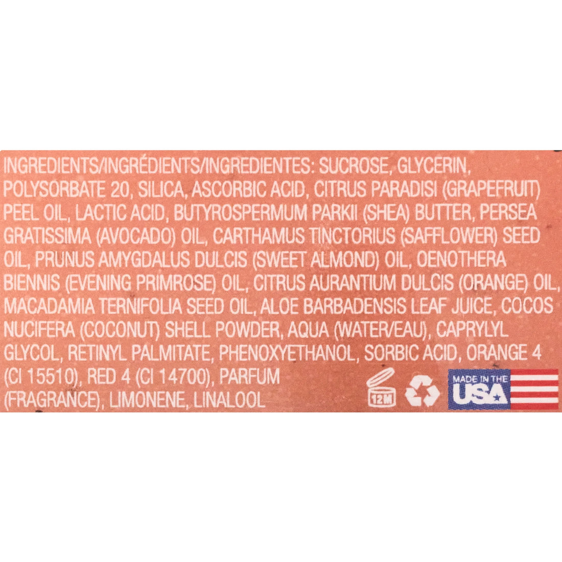 Vitamin C Shea Butter Sugar Body Scrub, 18 Oz