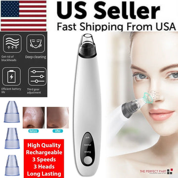 Electric Blackhead Remover Cleaner Face Diamond Pore Vacuum Suction White Heads