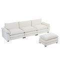 ComfortEase L-Shaped Sectional Sofa with Chaise – 3-Seat Sleeper Couch, Chenille Fabric, Beige