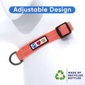 EcoPaws Reflective Dog Collar – Small Coral Recycled Material for Safety & Comfort