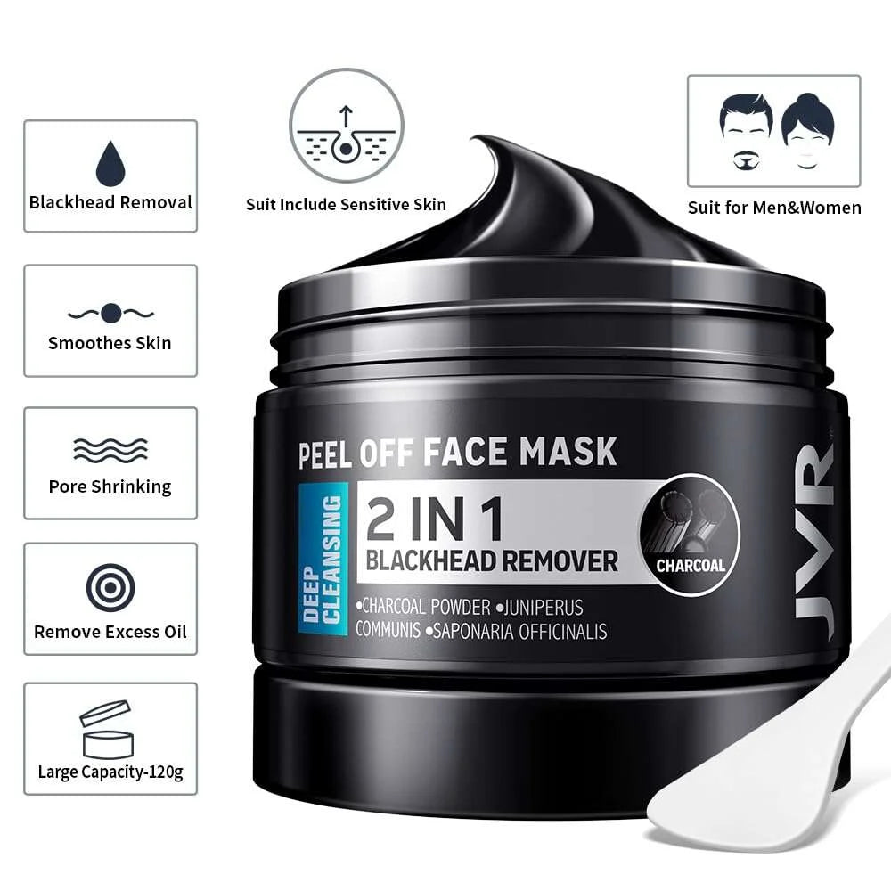 GlowClear Bamboo Charcoal Blackhead Mask for Smooth Skin