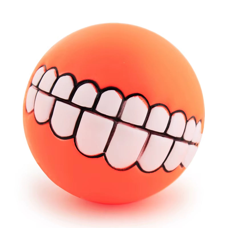 Pet Dog Ball Teeth Funny Trick Toy Silicone Toy for Dogs Chew Squeaker Squeaky Dog Sound Toys Pet Puppy Toys Interactive Cat Toy