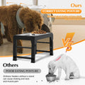 ElevatePro Adjustable Raised Dog Bowl Stand - 5 Heights with 2 Stainless Steel 42Oz Bowls for Dogs & Cats