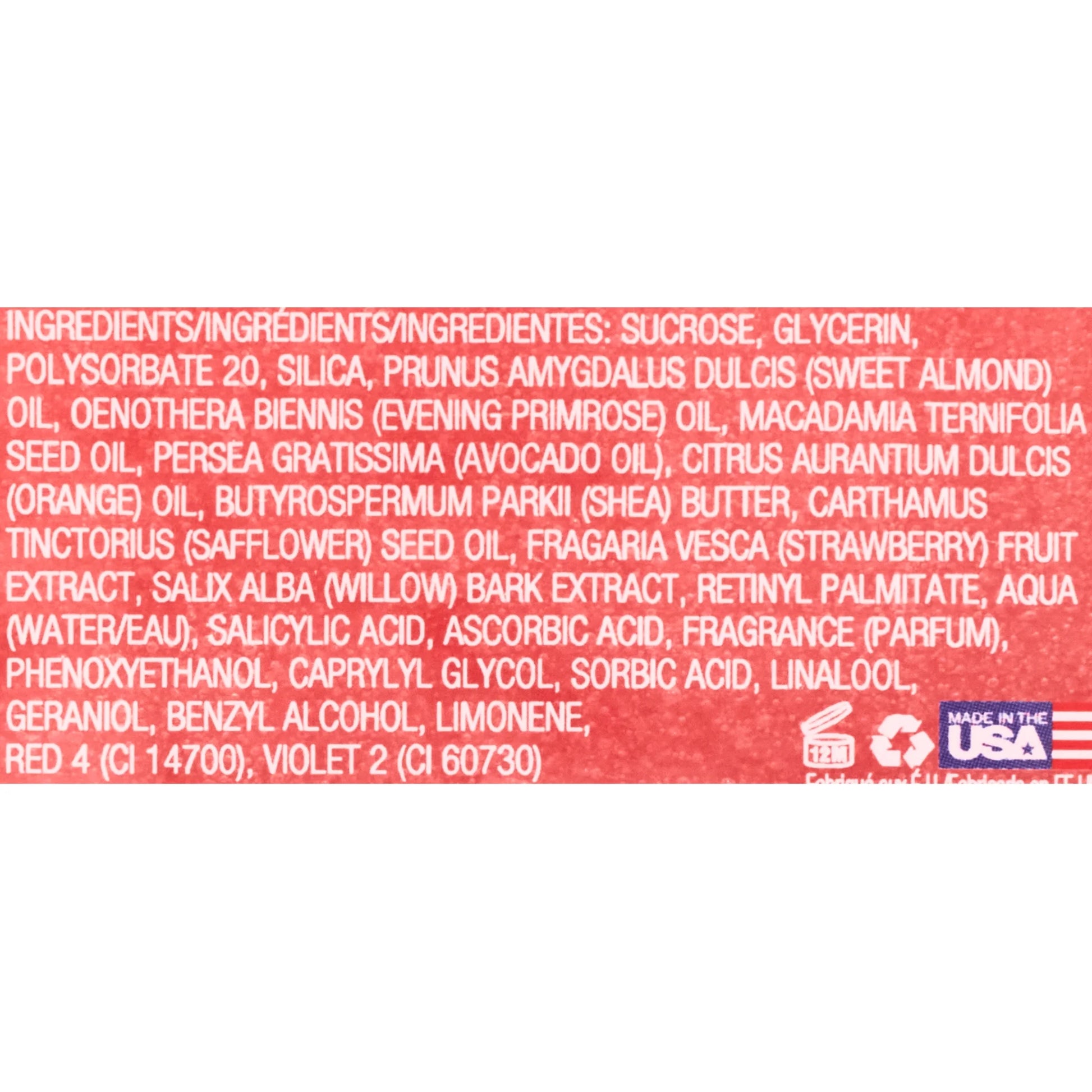 Strawberry Shea Butter Sugar Body Scrub, 18 Oz