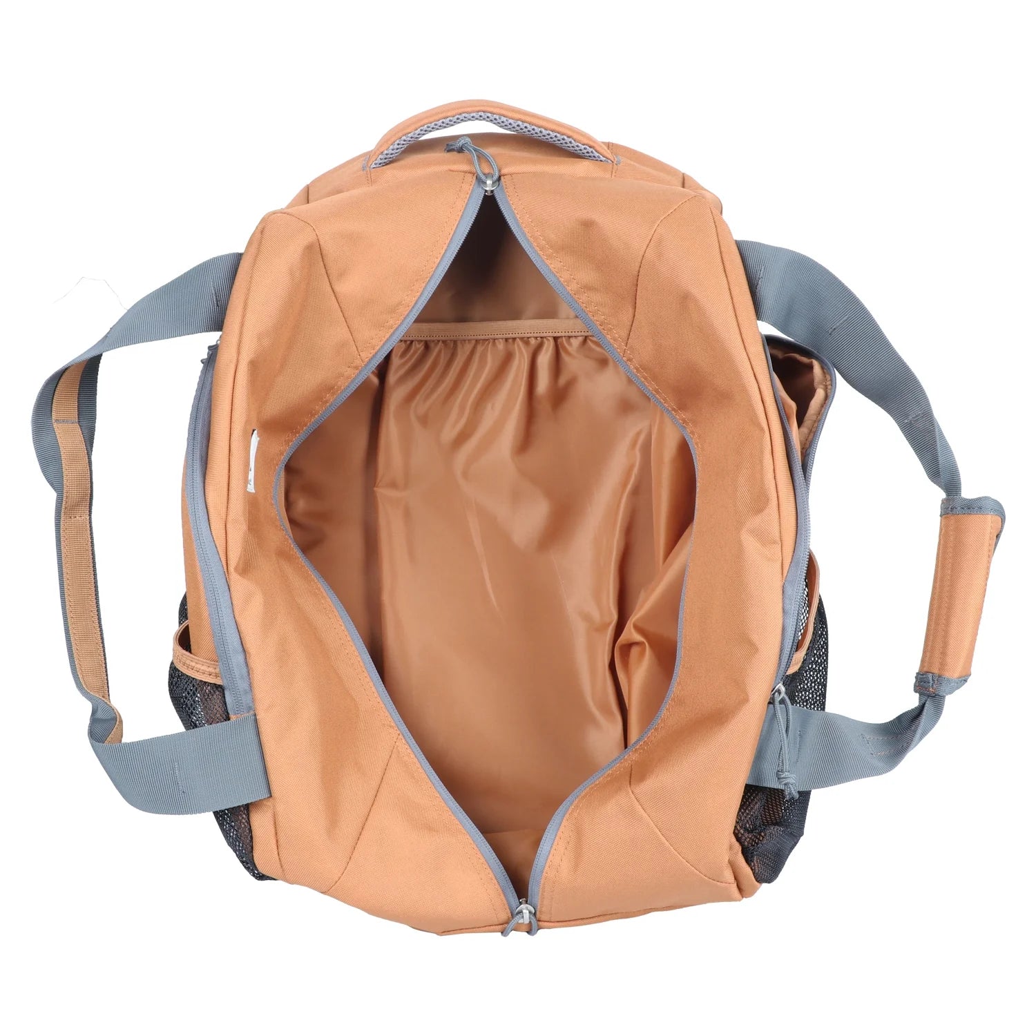 FlexPack 35L Convertible Backpack Duffel - Durable Brown Polyester Travel Bag