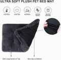 CozyPaws Large Dog Bed - Washable Plush Soft Fluffy Pet Bed for Big Dogs 41 Inch