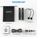 FitTrack 9FT Smart Jump Rope - Adjustable with Calorie & Time Tracking, Black
