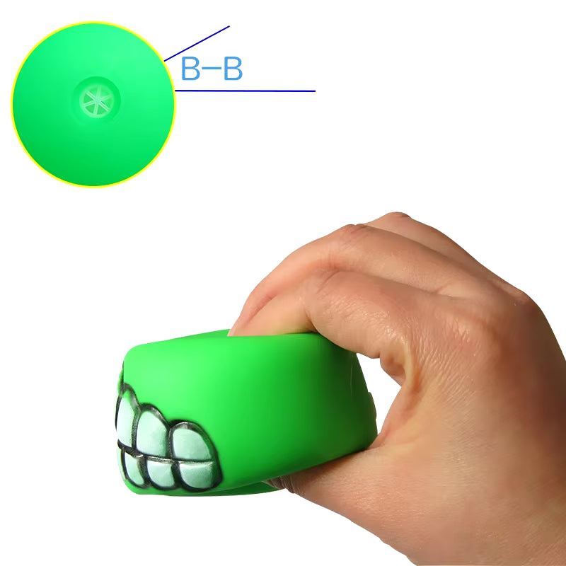Pet Dog Ball Teeth Funny Trick Toy Silicone Toy for Dogs Chew Squeaker Squeaky Dog Sound Toys Pet Puppy Toys Interactive Cat Toy
