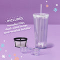 BrewCraft Frappe & Iced Coffee Station - Single Serve Coffee Maker with Integrated Blender, Black Finish