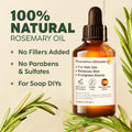 100% Pure & Natural Rosemary Oil for Hair, Skin, Aromatherapy & DIY Soap Making (4 Fl Oz / 118 Ml)