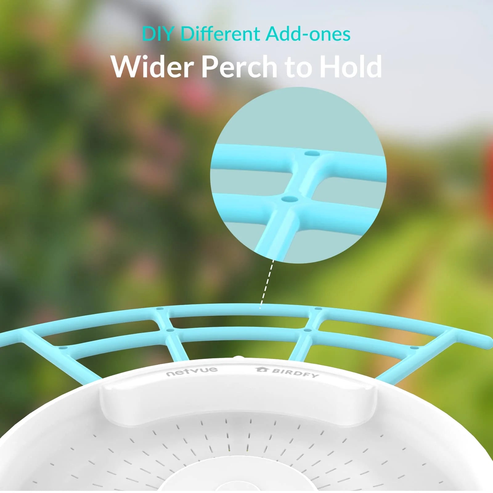 Birdfy Pro Perch Extension - Versatile Add-Ons for Suet Balls, Hummingbird Feeders, and More