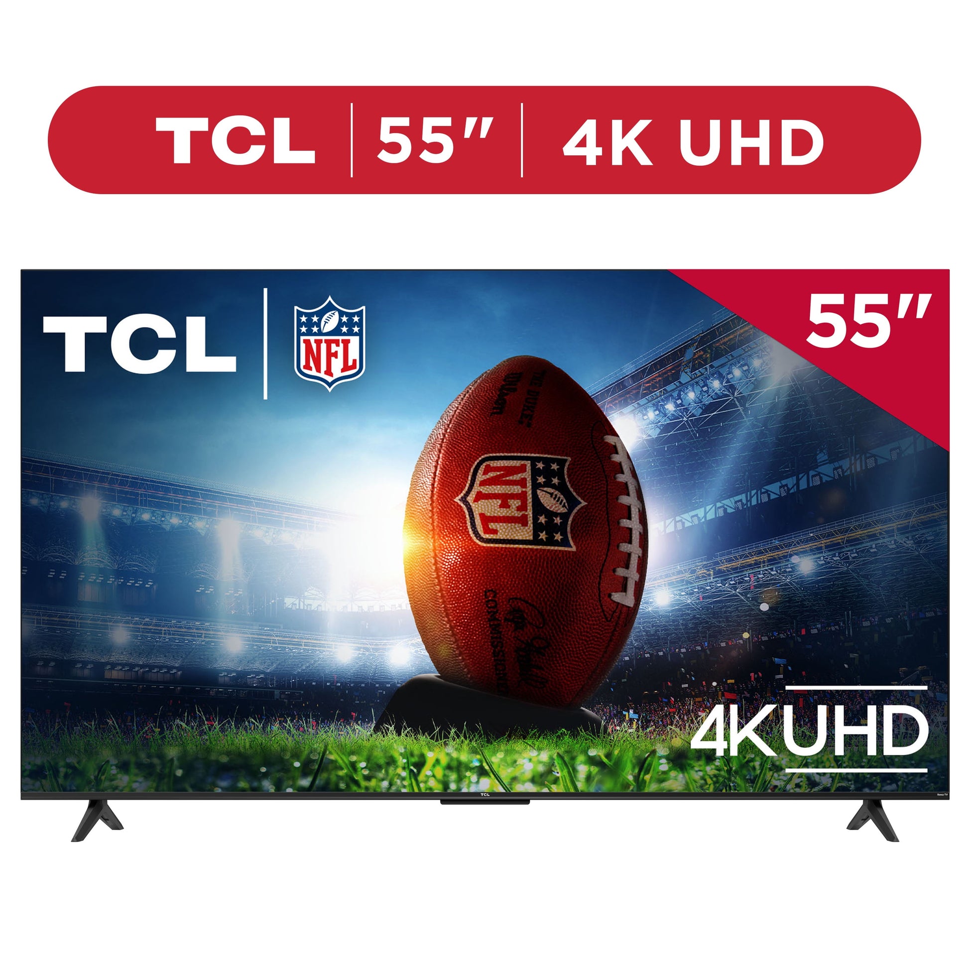 VisionMax 55" 4K UHD Smart TV - HDR & Roku Streaming