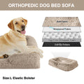 ComfyPaws Large Orthopedic Dog Bed - Plush Egg Foam Support, Waterproof & Machine Washable Cover