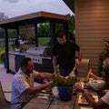 FusionFlame 5-Burner Outdoor Grill - Black Stainless Steel Gas BBQ