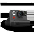SnapMaster Instant Camera - Sleek Black Design for Quick Photos