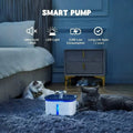 PureFlow Pet Fountain - 95Oz/2.8L Smart Water Dispenser for Cats & Dogs with Anti-Slip Mat
