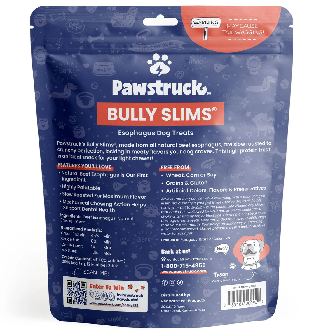 PureBites Beef Bully Sticks - All-Natural Gullet Chew Treats for Dogs, 4.7 Oz Pack