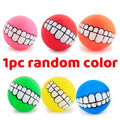 Pet Dog Ball Teeth Funny Trick Toy Silicone Toy for Dogs Chew Squeaker Squeaky Dog Sound Toys Pet Puppy Toys Interactive Cat Toy
