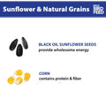 NatureFeast Sunflower & Wild Grains Bird Feed - Premium 5 Lb Bag for Wild Birds