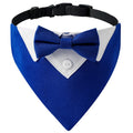 Sucado Bow Tie Dog Collar Tuxedo Bandana Adjustable Formal Puppy Triangle Neck Wear for Wedding Birthday Dress-Up Cosplay Party