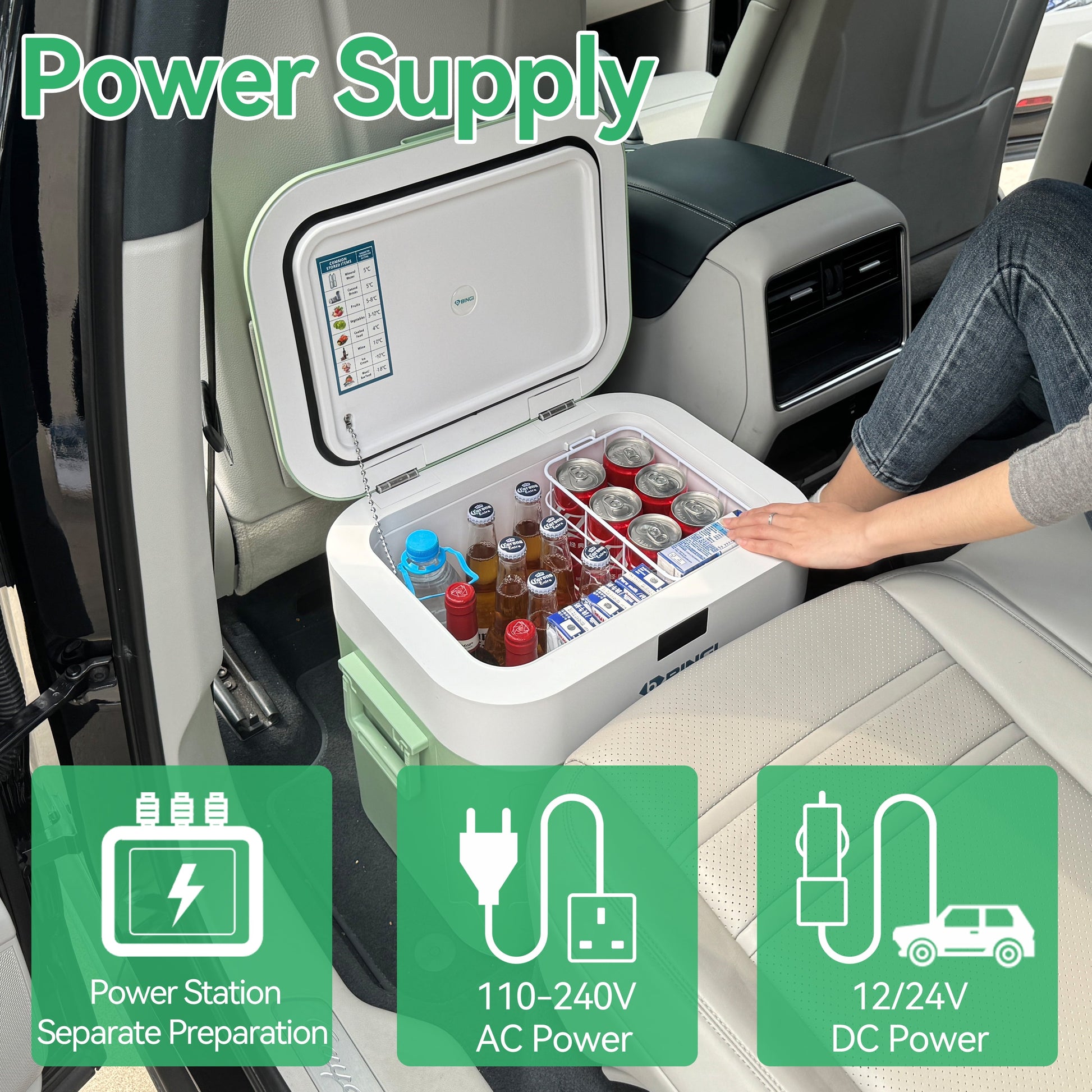 CoolMax 23QT Car Fridge – 12V Portable Freezer for Camping, Trucks, Boats & Home Use