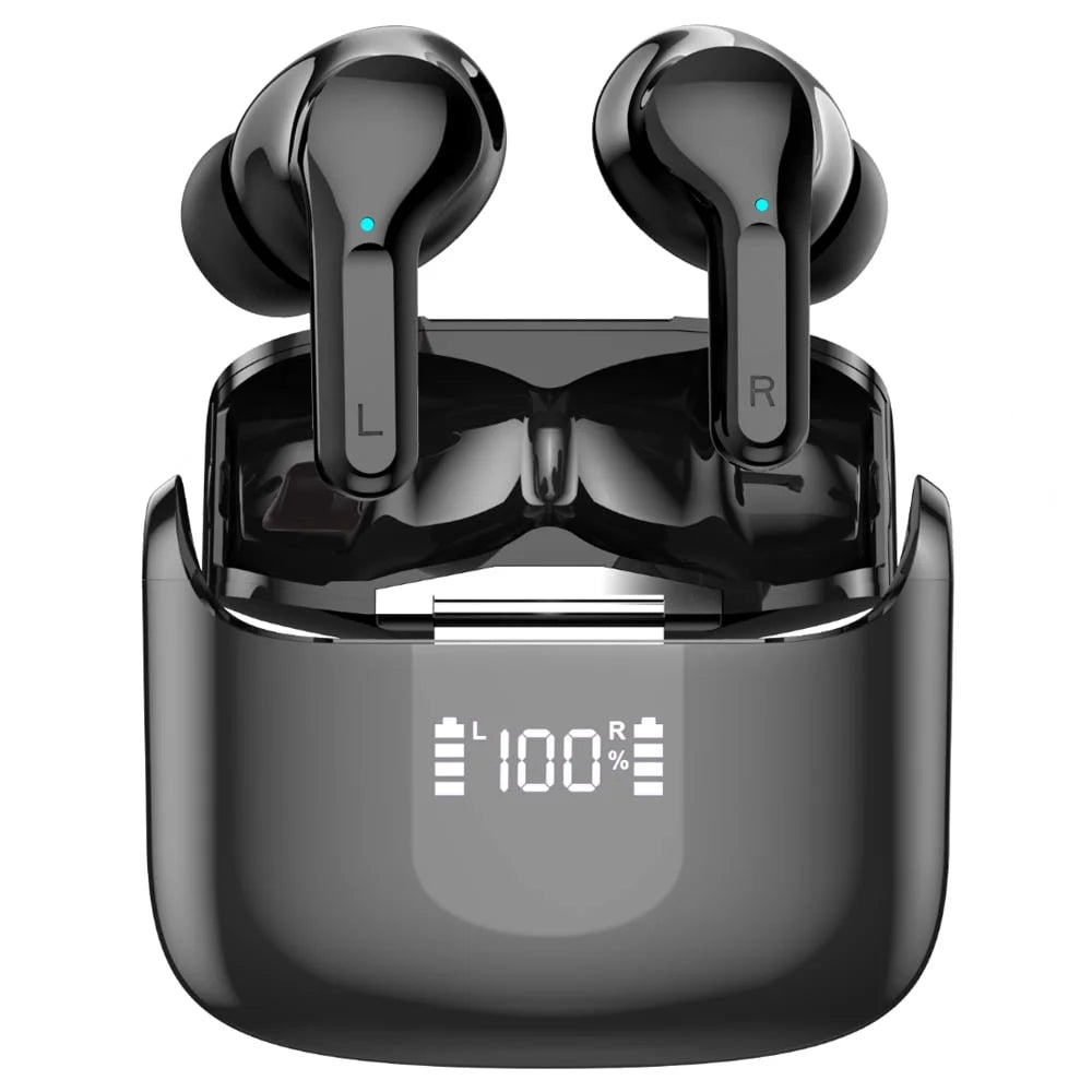 Wireless Earbuds, Bluetooth 5.3 Headphones Hifi Stereo, 40H Playtime In-Ear Earbud, Bluetooth Earbuds with LED Power Display, IP7 Waterproof Wireless Earphones Sport Headset for Android Ios