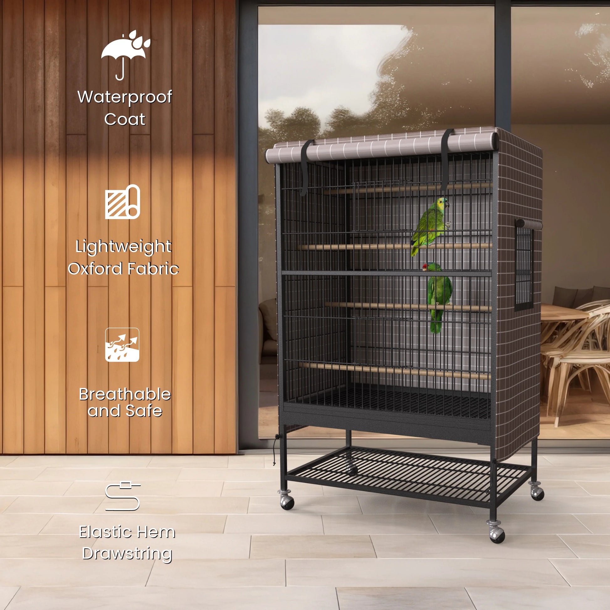 GoodNight Bird Cage Cover – Universal Blackout for Small Animals, 51" x 38" x 23.5"