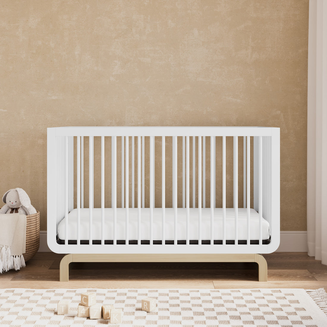 Luxora 5-in-1 Convertible Crib - Premium Baby Nursery Furniture