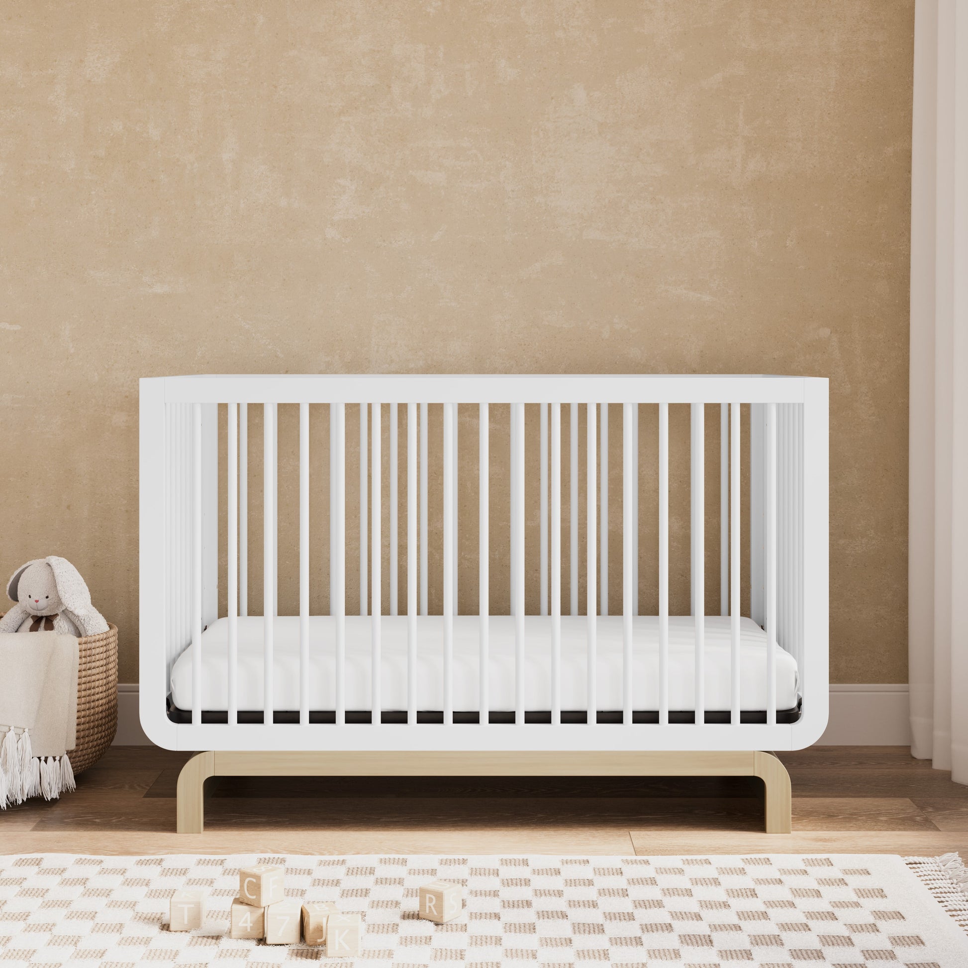 Luxora 5-in-1 Convertible Crib - Premium Baby Nursery Furniture