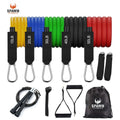 FitFlex Resistance Bands Set – 11-Piece Home Gym Kit with Carry Bag & Jump Rope