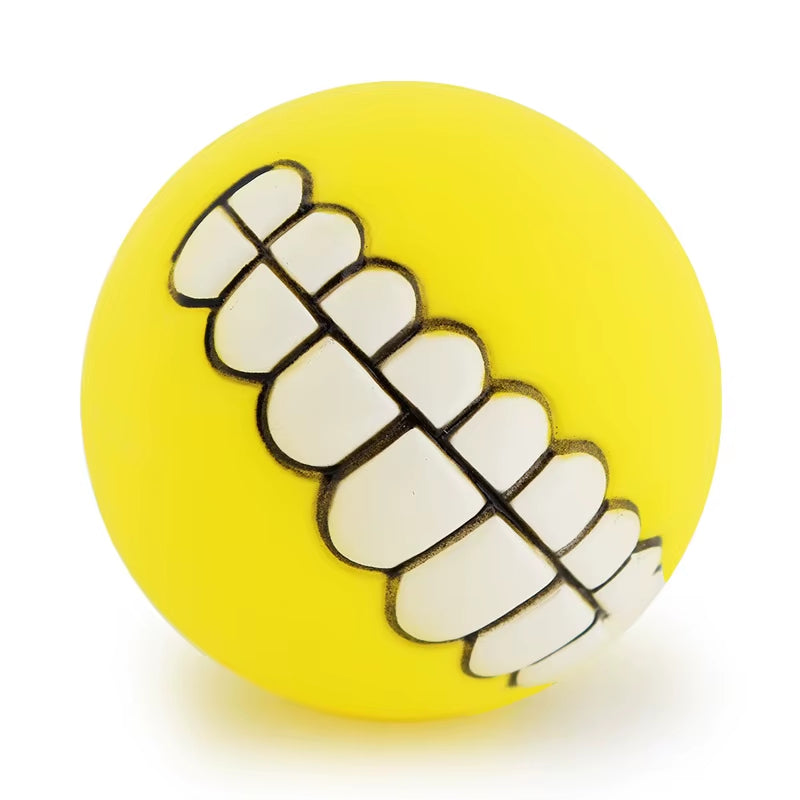 Pet Dog Ball Teeth Funny Trick Toy Silicone Toy for Dogs Chew Squeaker Squeaky Dog Sound Toys Pet Puppy Toys Interactive Cat Toy